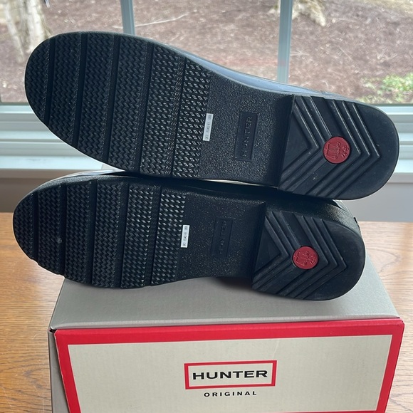 Hunter Glossy Black Chelsea Boots - Picture 5 of 10